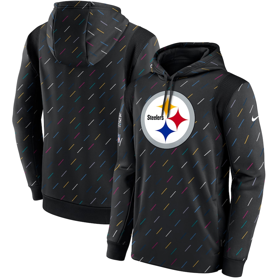 Women NFL Pittsburgh Steelers 2025 Nike black hoodie->women nfl jersey->Women Jersey